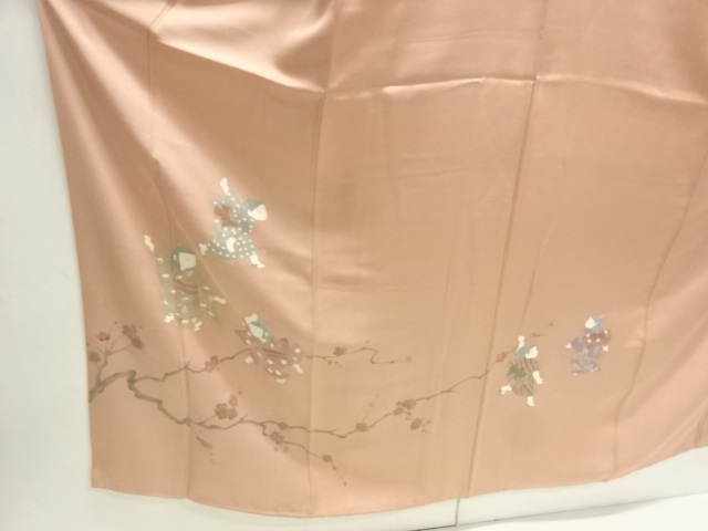  浅井青仁　童子遊び模様訪問着